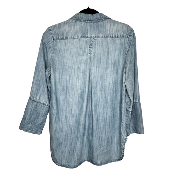 Bella Dahl Light Blue Tencel Button-Up Casual Shirt Sz S - Picture 2 of 14